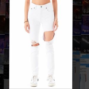 ALEXANDER HANNAHLITE JEAN carmar white jeans